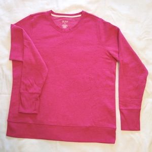 Women's Pink XL Fleece Sweatshirt